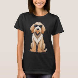 サングラスをかけたかっこいいオッターハウンド Tシャツ