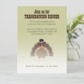 サングラスをかけたかっこいいトルキーと共に過ごす、感謝祭のディナー 招待状 (スタンド正面)