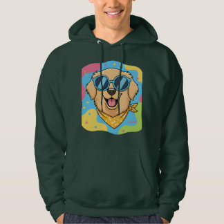 サングラスをかけたかっこいい犬 ファニー パーカ
