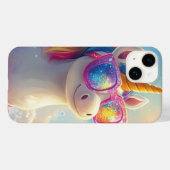 サングラスをかけたかわいいユニコーン: 魔法と楽しさ Case-Mate iPhoneケース (裏面 (横))