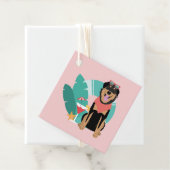 サングラスをかけたかわいい夏犬 フェイバータグ (インサイチュ)