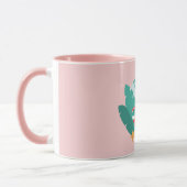 サングラスをかけたかわいい夏犬 マグカップ (左)