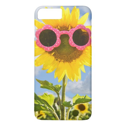 サングラスをかけたひまわり Case-Mate iPhoneケース (裏面)