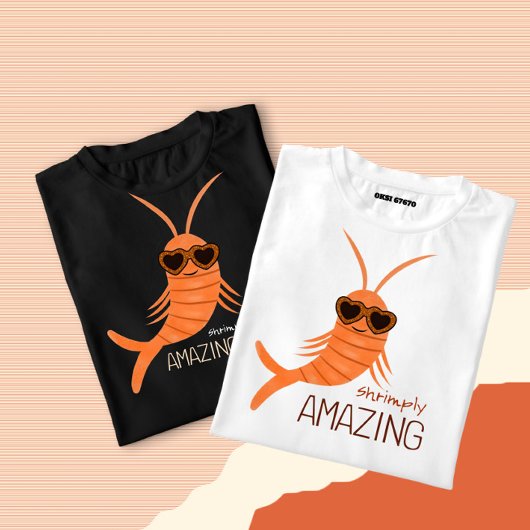 サングラスをかけたエビ Tシャツ