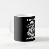 サングラスをかけたカピバラ Capy+Commander コーヒーマグカップ (正面左)