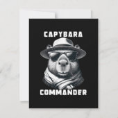 サングラスをかけたカピバラ Capy+Commander シーズンカード (正面)