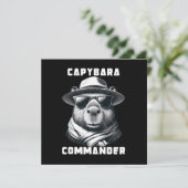 サングラスをかけたカピバラ Capy+Commander 招待状 (スタンド正面)