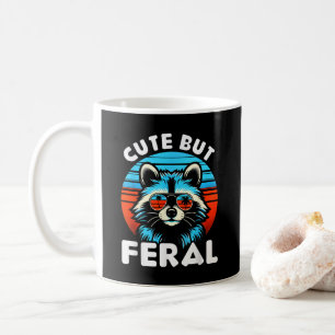 サングラスをかけたカラフルなアライグマのアライグマ コーヒーマグカップ