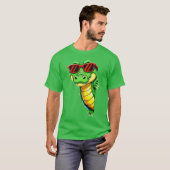 サングラスをかけたカワイイワニ ファッション グッズ メンズ レディース Tシャツ (正面フル)
