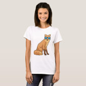サングラスをかけたキツネ Tシャツ (正面フル)
