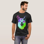 サングラスをかけたクールなコーギー Tシャツ (正面フル)