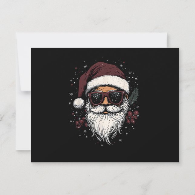 サングラスをかけたクールなサンタ クリスマス (正面)