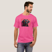 サングラスをかけたクールなロットワイラー Tシャツ (正面フル)