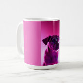 サングラスをかけたクールな犬 コーヒーマグカップ (正面左)
