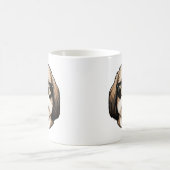 サングラスをかけたミシガン州のシーズー コーヒーマグカップ (中央)