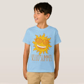 サングラスをかけた夏の太陽 Tシャツ (正面フル)