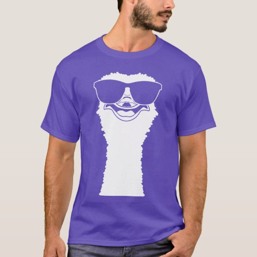 サングラスをかけた女の子の鳥の花束 Tシャツ (正面)