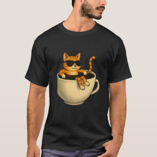 サングラスをかけた涼しげな猫のマグカップ Tシャツ