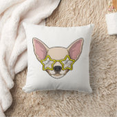 サングラスをかけた犬 クッション (ブランケット)