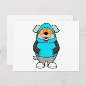 サングラスをかけた犬 ポストカード (正面/裏面)