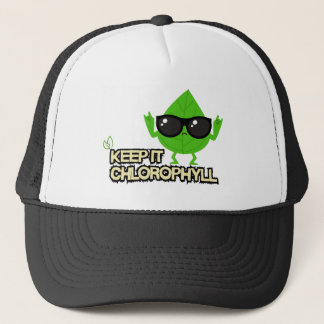 サングラスをかけた葉っぱのChlorophyll Vibes キャップ