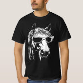 サングラスをかけた面白い馬, 馬のサングラス Tシャツ (正面)