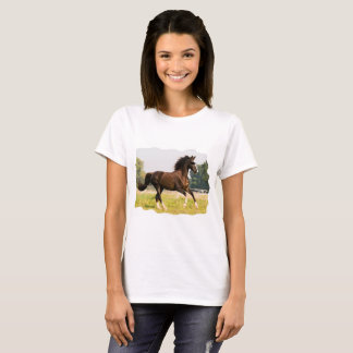 サングラスをかけた馬のTシャツ Tシャツ