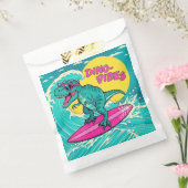 サングラスをかけたＴ－Ｒｅｘがネオン ピンクのに乗って疾走する フェイバーバッグ (封をした状態)