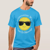 サングラスをかけたCool Sun オリジナルデザイン Tシャツ (正面)