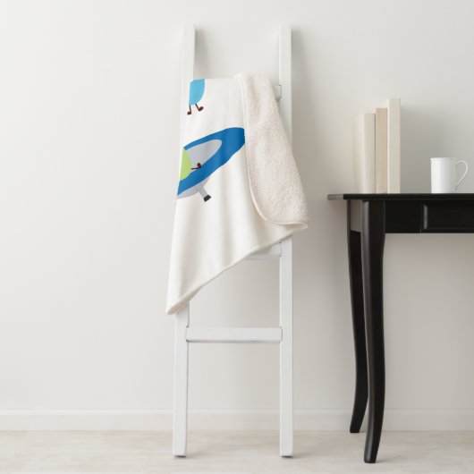 サングラスをかけているカワイイ飛び跳ねるキャンディービーンズ シェルパブランケット (インサイチュ)