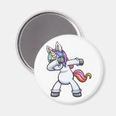 サングラスをかけているデブ一角獣 マグネット (正面/裏面)