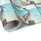 サングラスをかけているペリカン ラッピングペーパー (ロールコーナー)