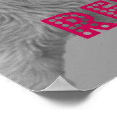 サングラスをかけているリラックス犬 ポスター (角)