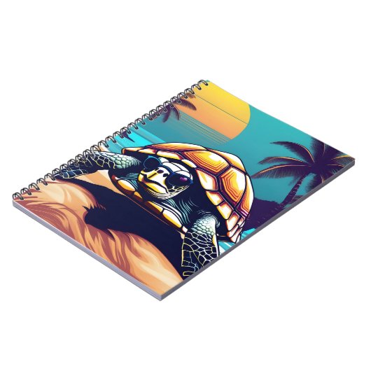 サングラスをかけている亀 ノートブック (左側)