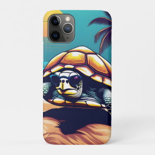 サングラスをかけている亀 iPhone 11 PROケース
