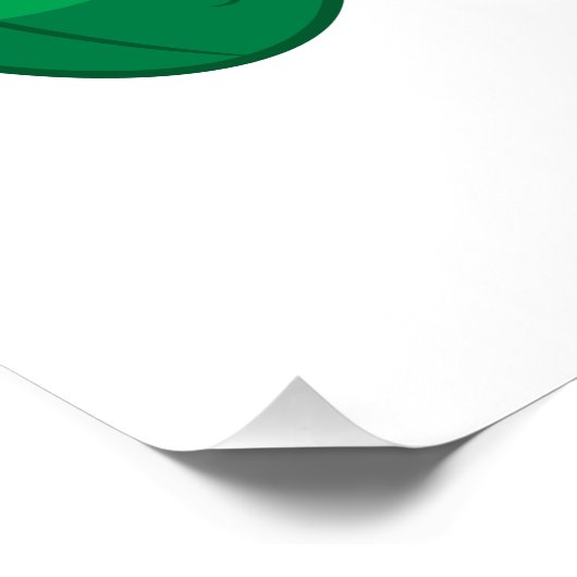 サングラスをかけている小さなピクルスかわいいグリーンピクルス ポスター (コーナー)