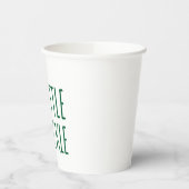 サングラスをかけている小さなピクルスかわいいグリーンピクルス 紙コップ (左)