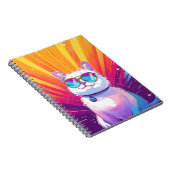 サングラスをかけている白猫 ノートブック (右側)