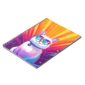 サングラスをかけている白猫 ノートブック (左側)