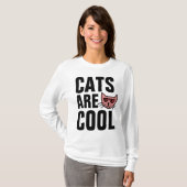 サングラスをかけているCAT、CATS クール ARE Tシャツ (正面フル)