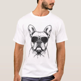 サングラスをしたフランチー Tシャツ