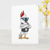 サングラスをしたミュージシャンとしてのパラオト カード (黄色い花)