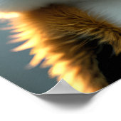 サングラスをはいたフワフワの3Dメルカット ポスター (角)