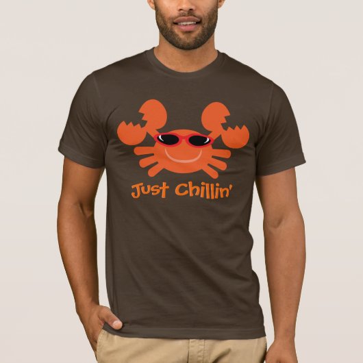サングラスを持つちょうどChillinのカニ Tシャツ (正面)