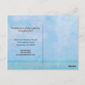 サングラスを持つ熱帯パイナップル ポストカード (裏面)