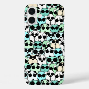 サングラスを持つ犬 iPhone 16 PLUSケース