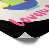 サングラスを着おもしろいた素敵な日のかわいい ポスター (角)