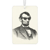 サングラスを着たアブラハムリンカーン カーエアーフレッシュナー (裏面)