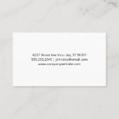 サングラスアンドスターズポップ・アートのアート 名刺 (裏面)