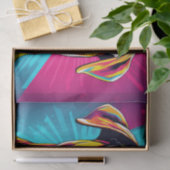 サングラスアートの元気なボクサーポップ・アートの犬 薄葉紙 (ギフト)